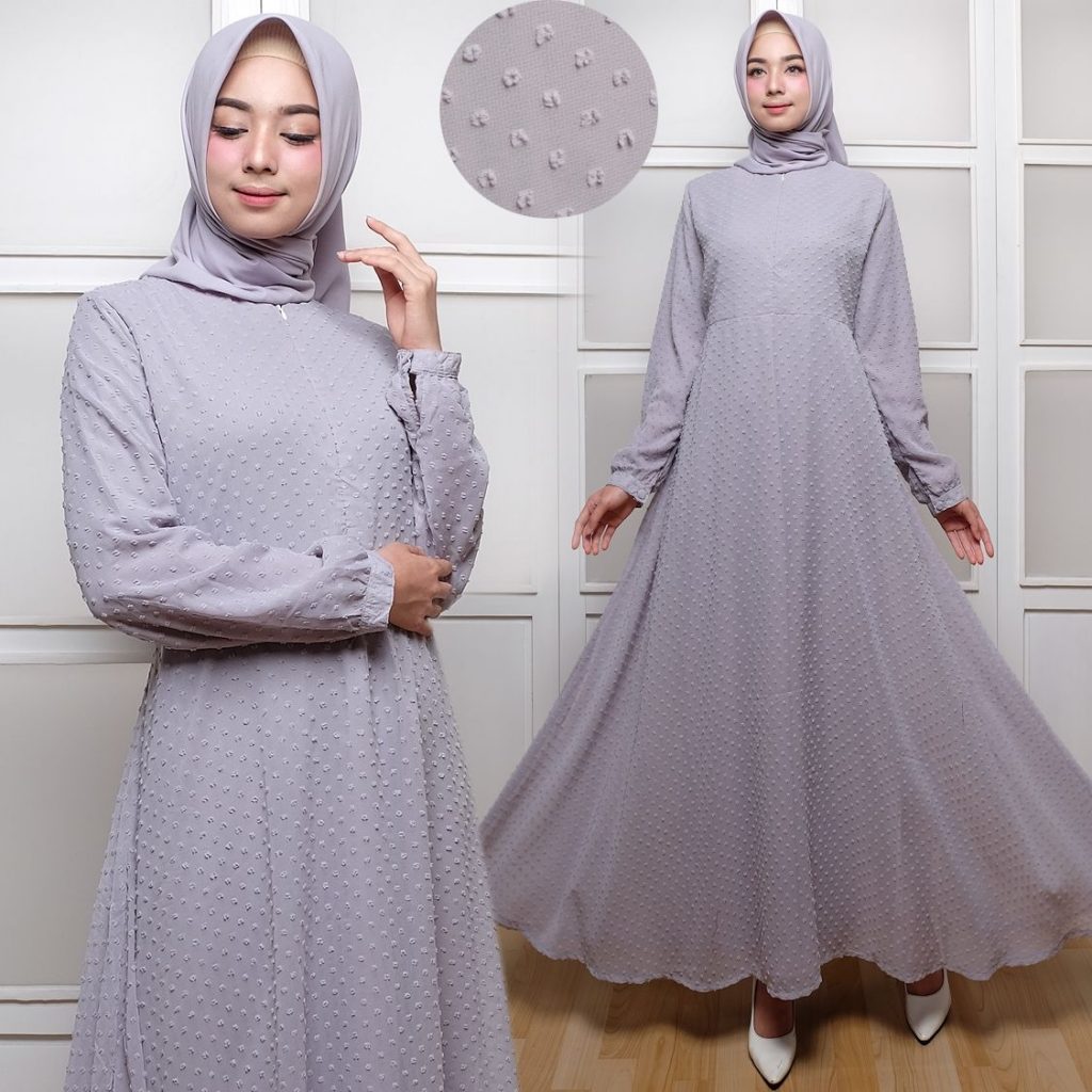 baju gamis polos terbaru rubiah maxi trend busana muslim butik jingga