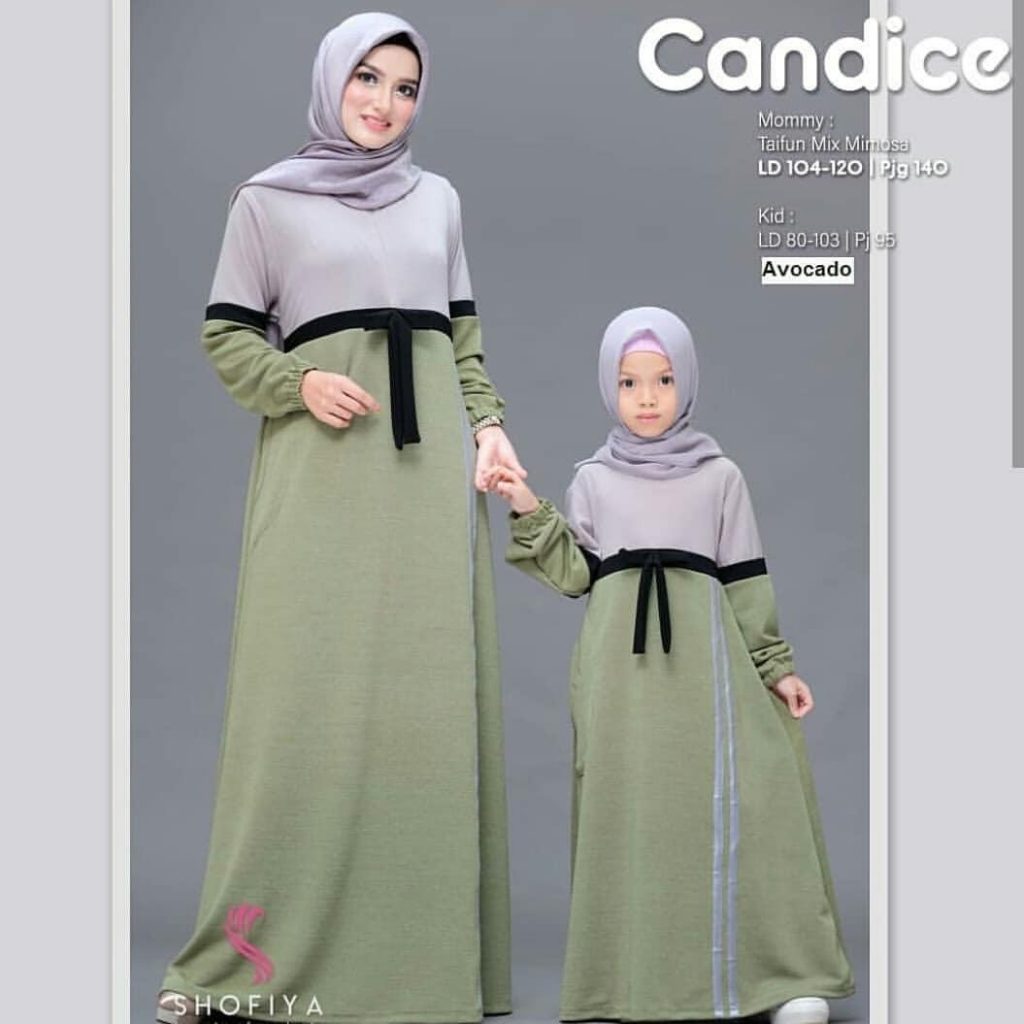 model baju gamis couple ibu dan anak 2019 ragam muslim