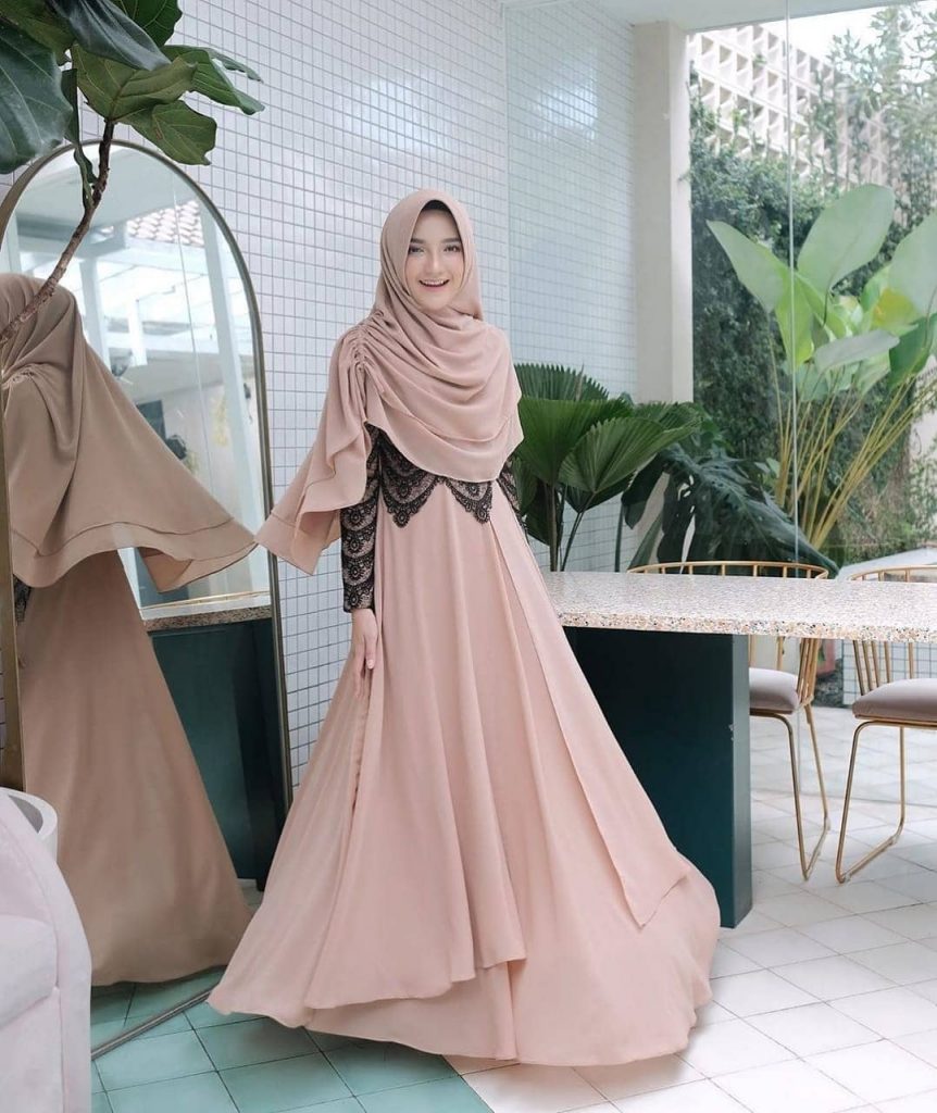 model baju kondangan terbaru 2021 model baju gamis pesta muslimah
