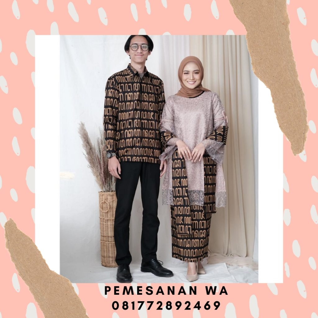 model kebaya tunik 1080 X 1080 model baju batik couple kebaya tunik sarimbit kombinasi broklat motif