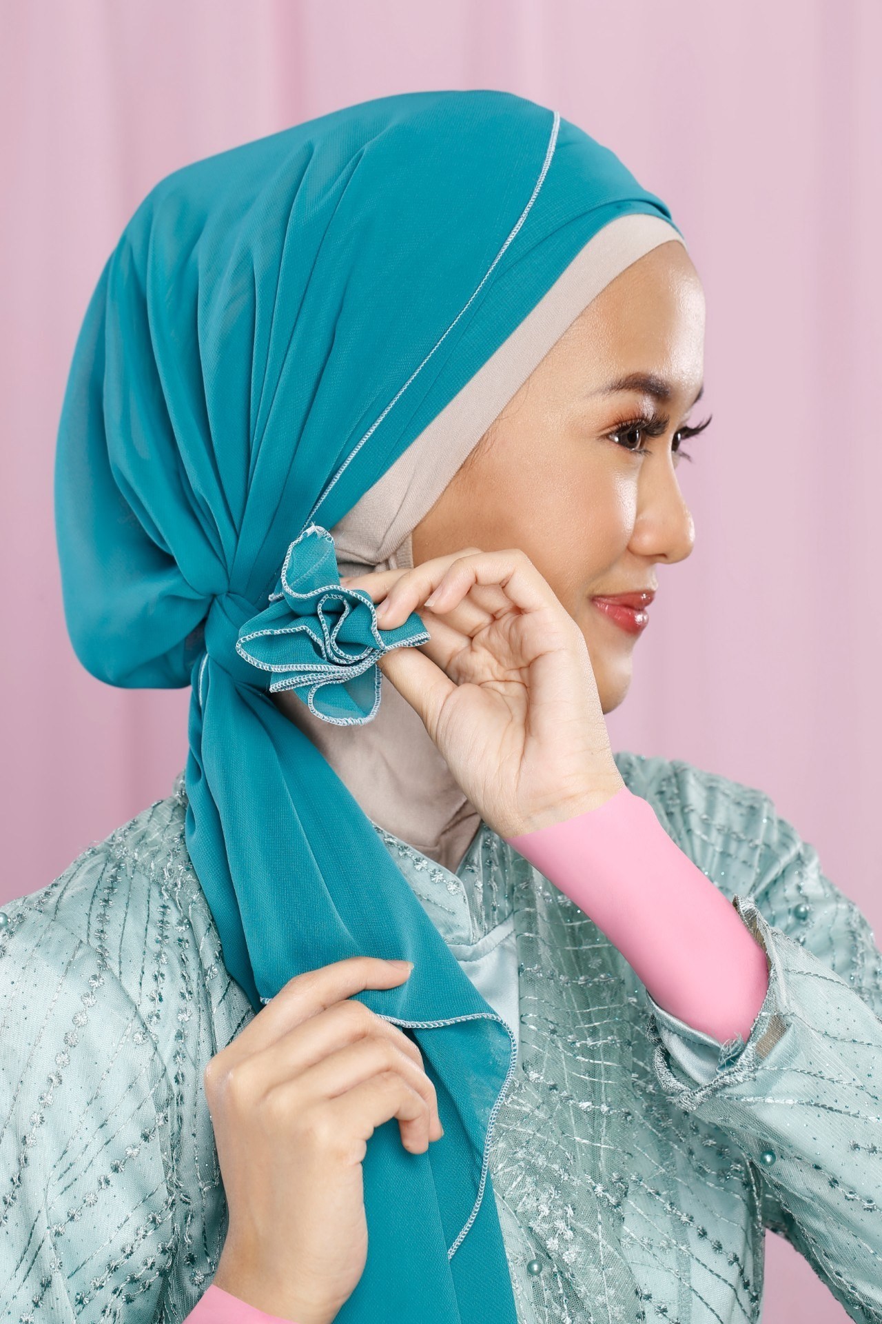 13 Inspirasi Tutorial Hijab Pesta Modern Di Bawah 10 Menit | All Model Hijab Pesta