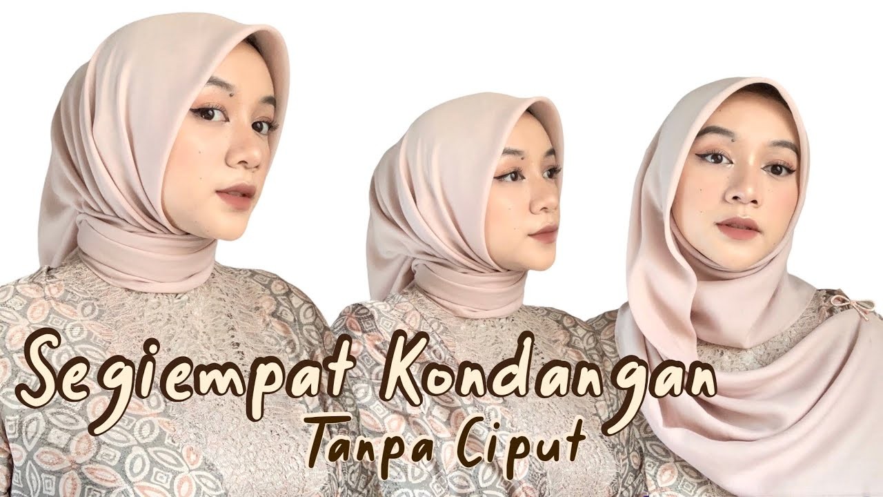 5 Tutorial Hijab Segiempat Untuk Kondangan Model Hijab Pesta